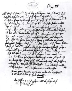 Brief van Nannerl.